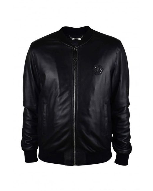 Philipp Plein Black Bomber Jacket