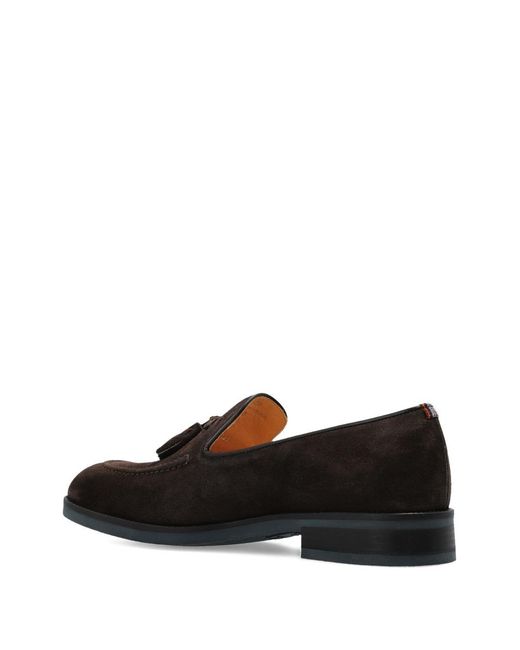 Paul Smith Black Wildleder-Loafer