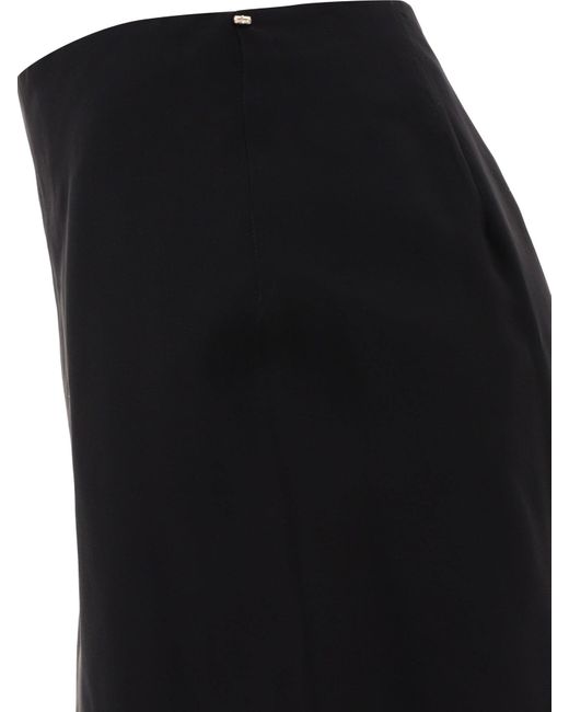 "aceti" falda de doble capas Max Mara de color Black