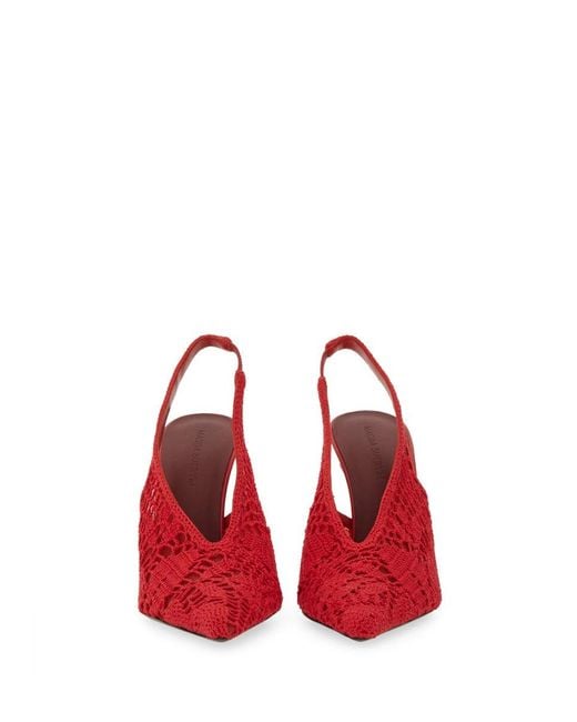 Crochet Slingback Magda Butrym de color Red