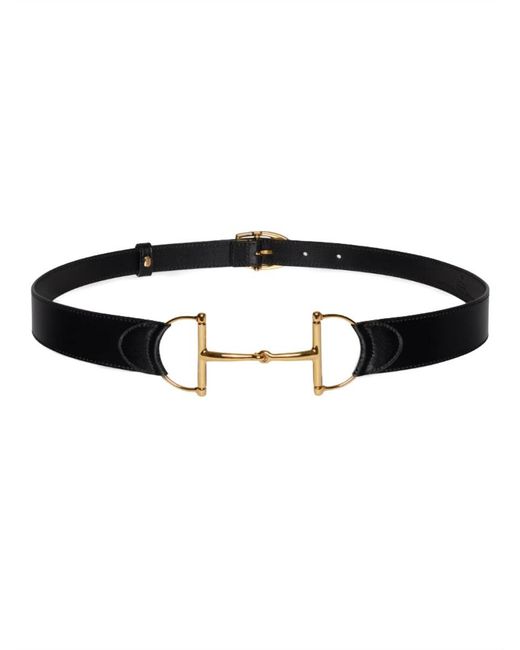 Gucci Black "Oversize" Clamp Belt