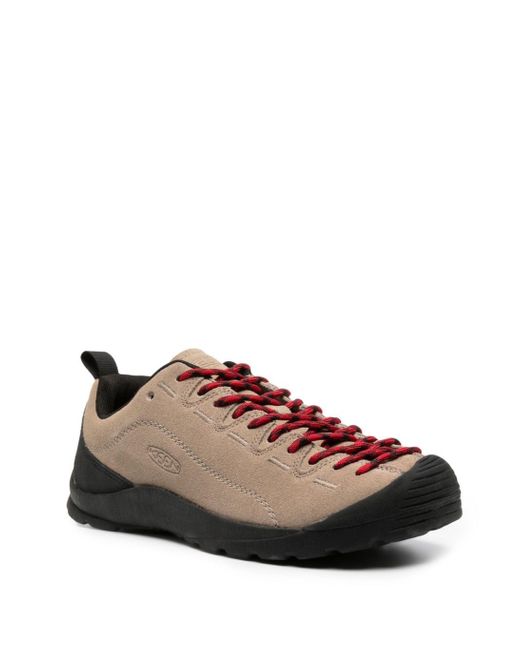 Keen Brown Suede Lace-Up Sneakers for men