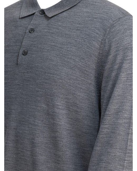 Vince Poloshirt Van Merinowol in het Gray voor heren