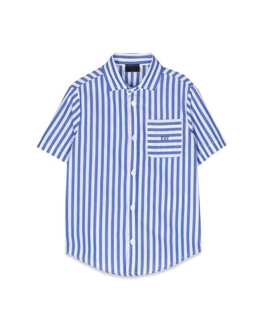 Fay Blue Mc Stripes Shirt