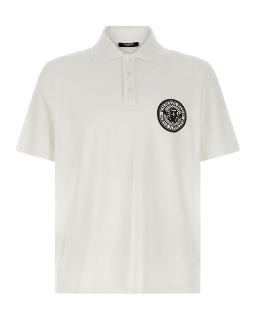 Balmain 'munt' Poloshirt in het White voor heren