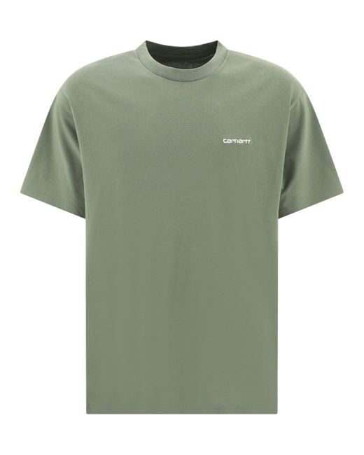 Carhartt "Skript Stickhemd" T -Shirt in Green für Herren