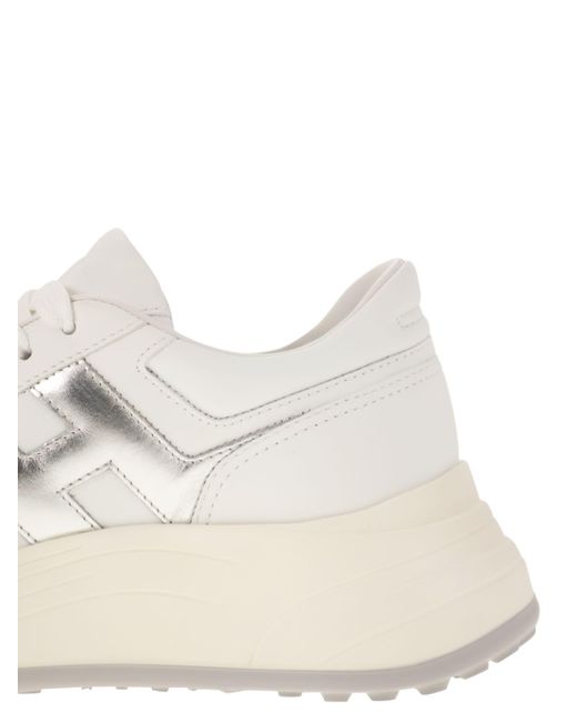Hogan Hi Fi Trainers Met Zijde H in het White