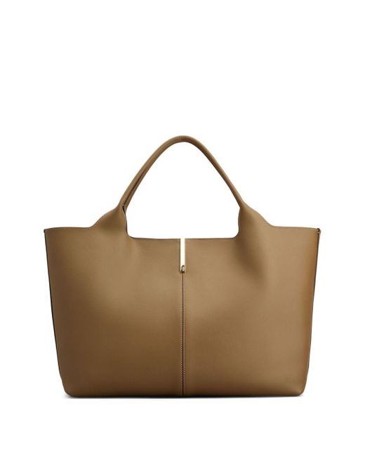 Tod's Brown Tod 's Mittelgroße Leder -Einkaufstasche