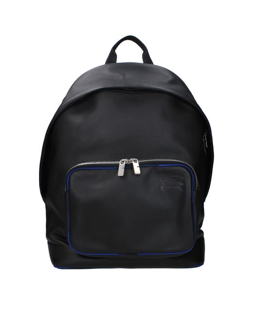 Burberry Black Backpacks And Foam Leather