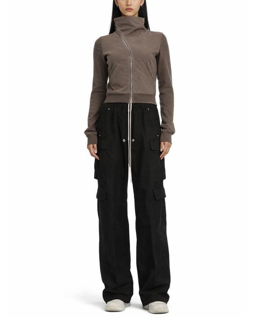 Rick Owens Gray Cotton T-Shirt