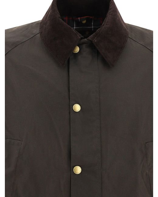 Barbour Ashby Wax Jas in het Black voor heren
