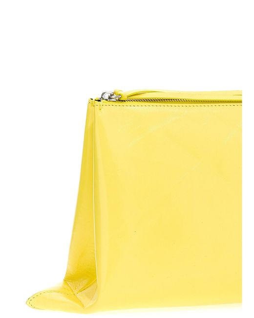 Jil Sander Yellow 'Impero' Media 'Clutch