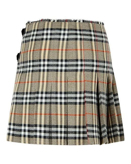 Burberry Multicolor Wool Mini Kilt
