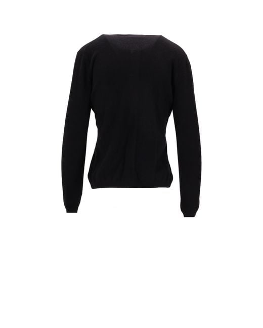 LA ROSE Black Cashmere Cardigan