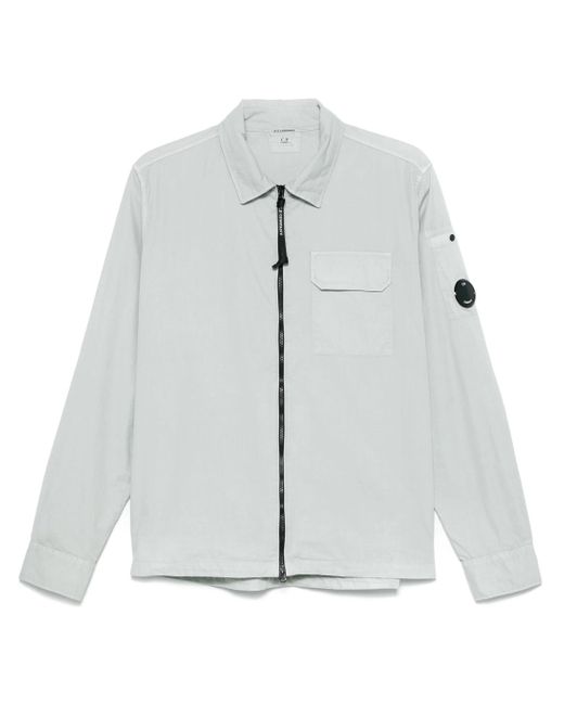 C P Company Gray Overshirt 18Cmos124A110143G for men