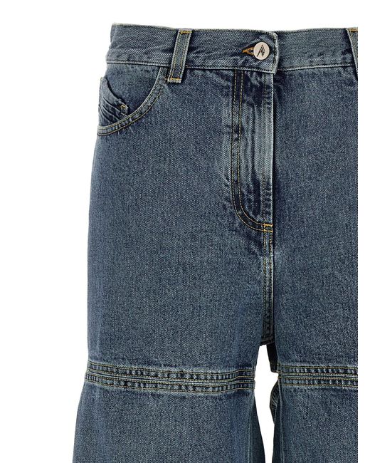 The Attico De Attico Heeft Jeans Uitgesneden in het Blue