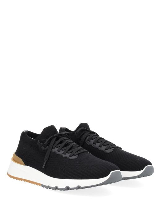 Brunello Cucinelli Black Sneaker Runner for men