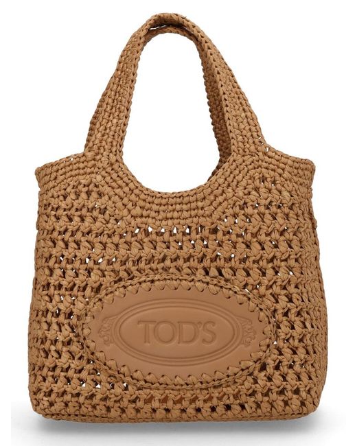 Tod's Brown Mini Shopping Bag