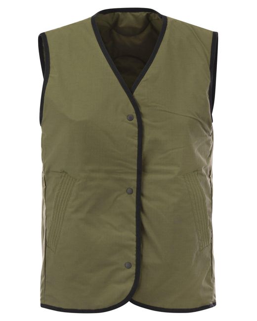Canada Goose Annex Liner Vest Met Zwarte Badge in het Green