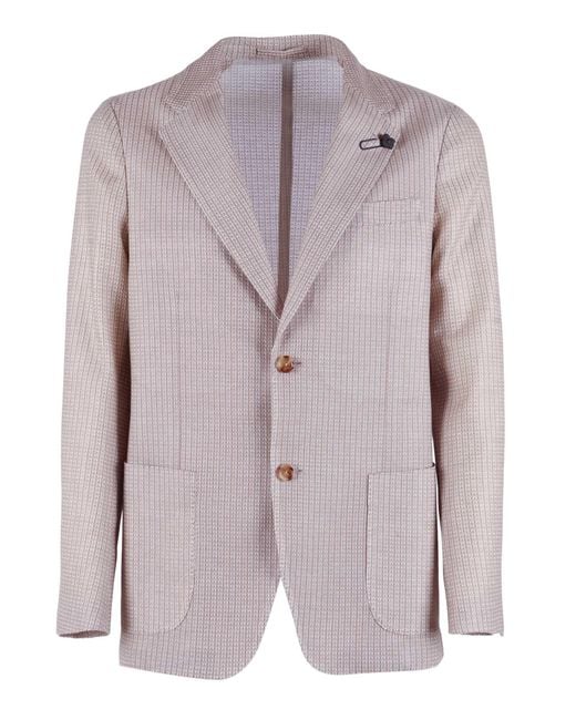 Lardini Purple Giacca Uomo Liknit