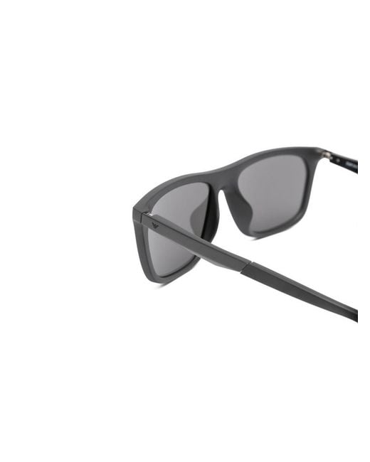 Emporio Armani Gray Sunglasses Acetate
