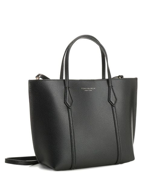 Tory Burch Kleine Perry Shopper Van Bewerkt Leer in het Black