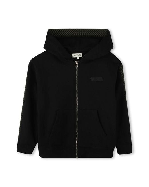 Lanvin Black Hooded Cardigan