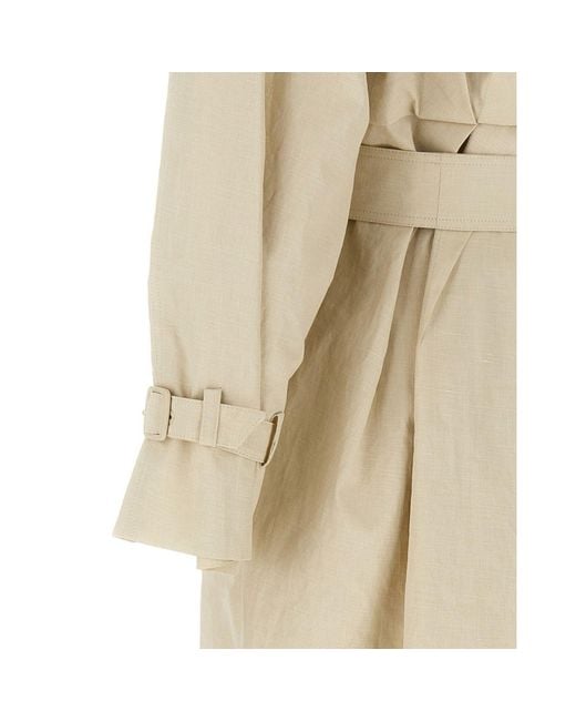 Max Mara Natural Ronco Trench Coat