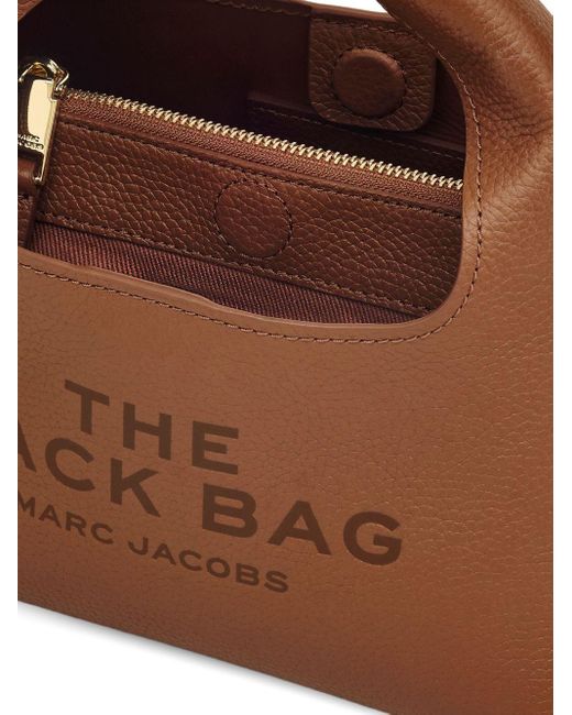 Marc Jacobs Brown Die Mini -Sack -Lederhandtasche
