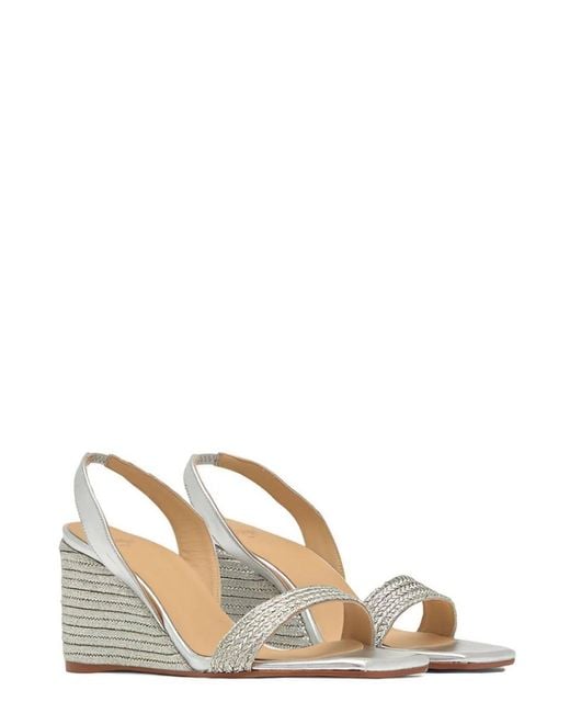 Castaner White Solid Sandals