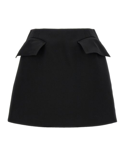 Alexander McQueen Black Wollrock