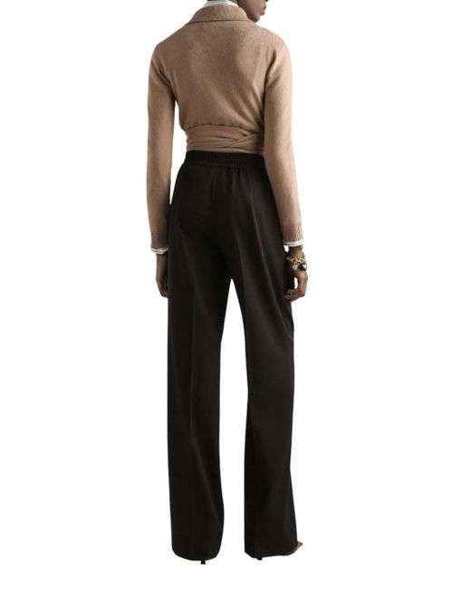 Dolce & Gabbana Wool Gabardine -broek in het Black