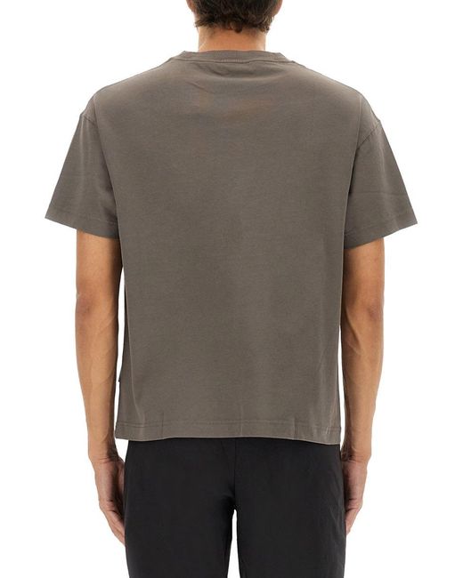 Palm Angels Gray T Shirt With Print