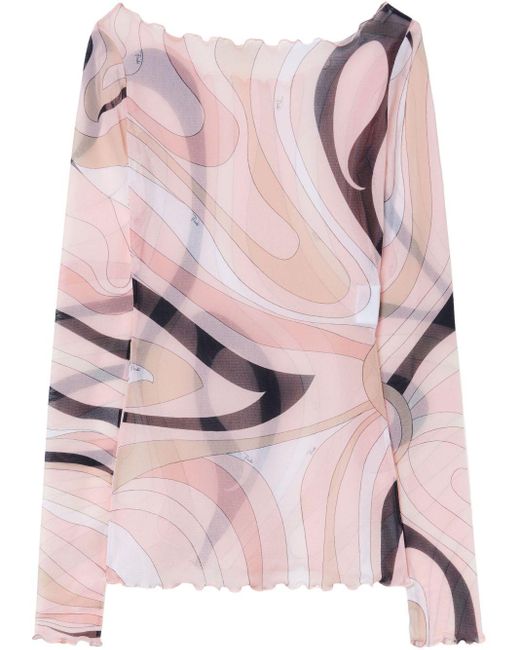 Emilio Pucci Tulen Top in het Pink