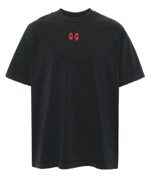 44 Label Group Black Vintage Leid T-Shirt for men