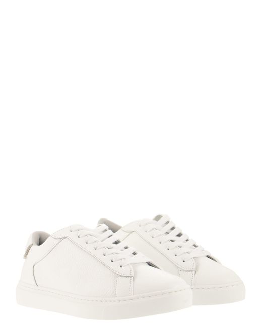 Fabiana Filippi Lederen Sneakers in het White