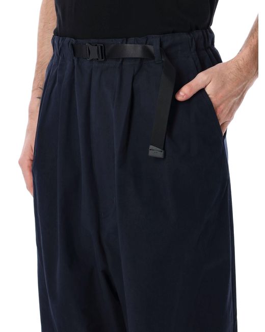 Comme des Garçons Black Cotton Belted Trousers for men