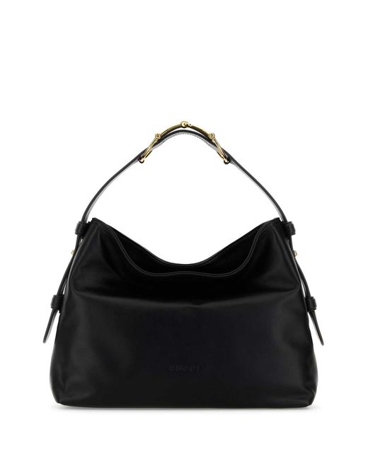 Gucci Black Leather Medium Beatrix Shopping Bag