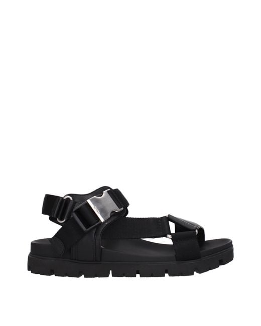 Sandals Uomini di Prada in Black da Uomo