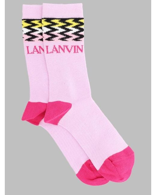 Lanvin Pink Skate Socks