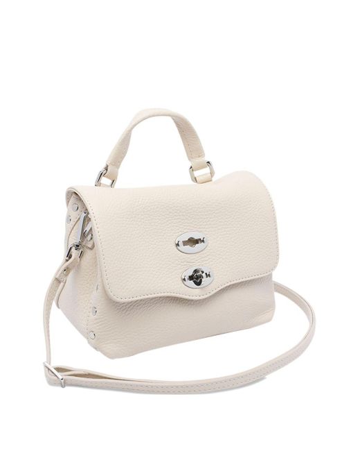 Zanellato White Postina Daily Baby Leather Handbag