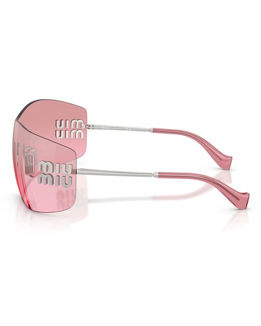 Miu Miu Pink Sonnenbrille Mub53 S 1 Bc70 Y Silber/Rosa verspiegelte Frauen