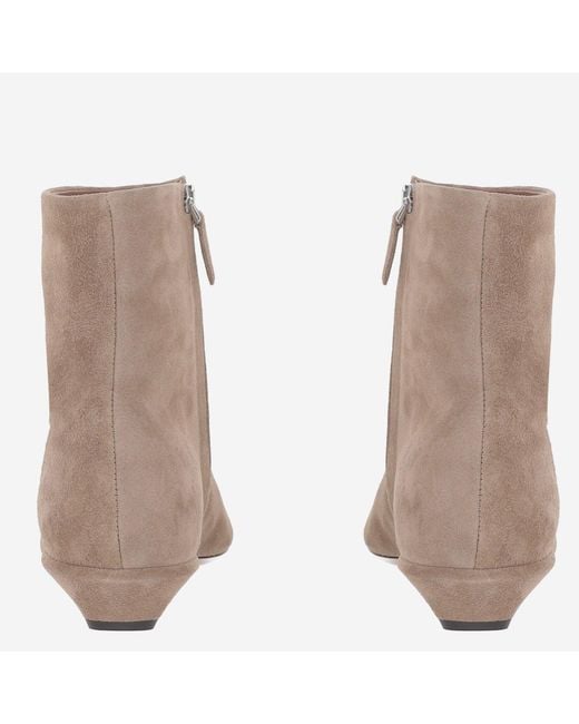 Paris Texas Brown Pointed Toe Leather Boots