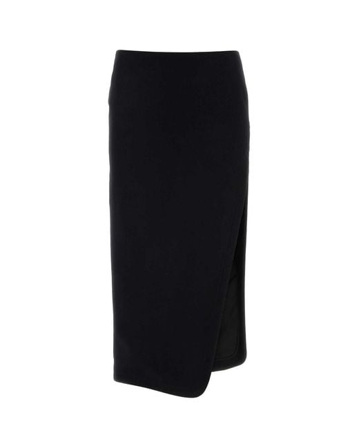 Ann Demeulemeester Black Felt Oline Skirt