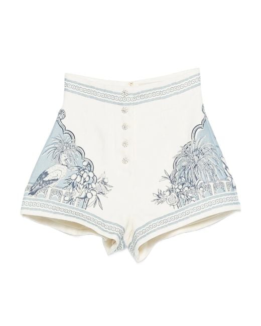 ALÉMAIS White Villa Romantica Corset Short