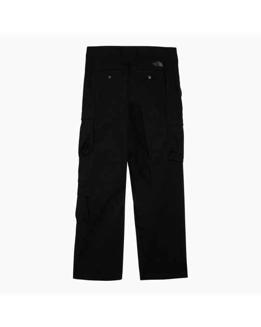 The North Face Black Cotton Blend Cargo Trousers With Belt