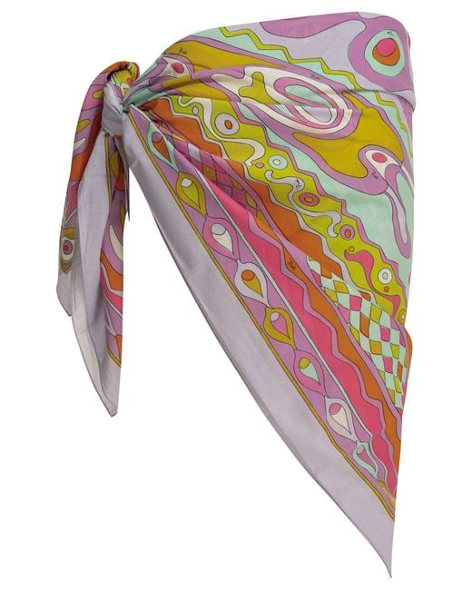 Emilio Pucci Multicolor "Angoli" Pareo