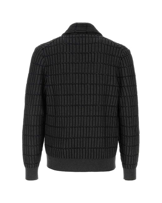 Brioni Black Regular Cardigans for men
