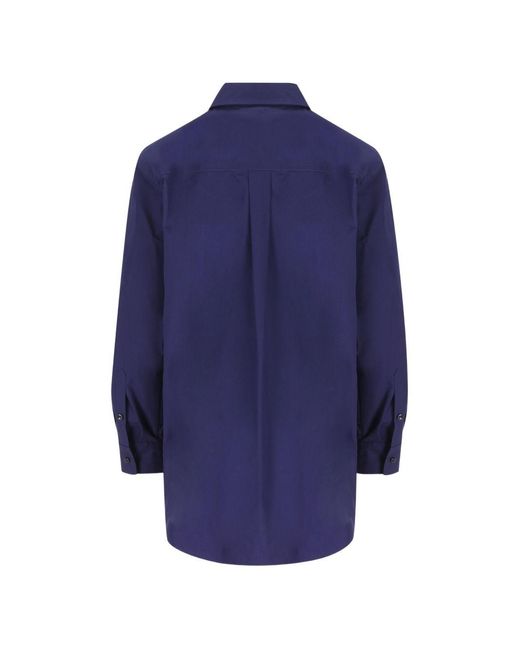 Fendi Blue Cotton Shirt With Cut Out