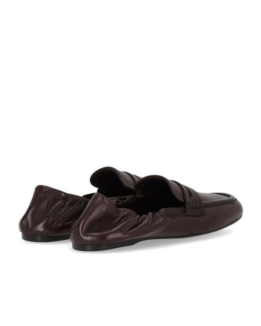 Guglielmo Rotta Brown Satin Loafer